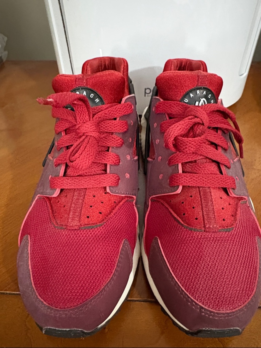 Nike Red Youth Sneakers with White Swoosh